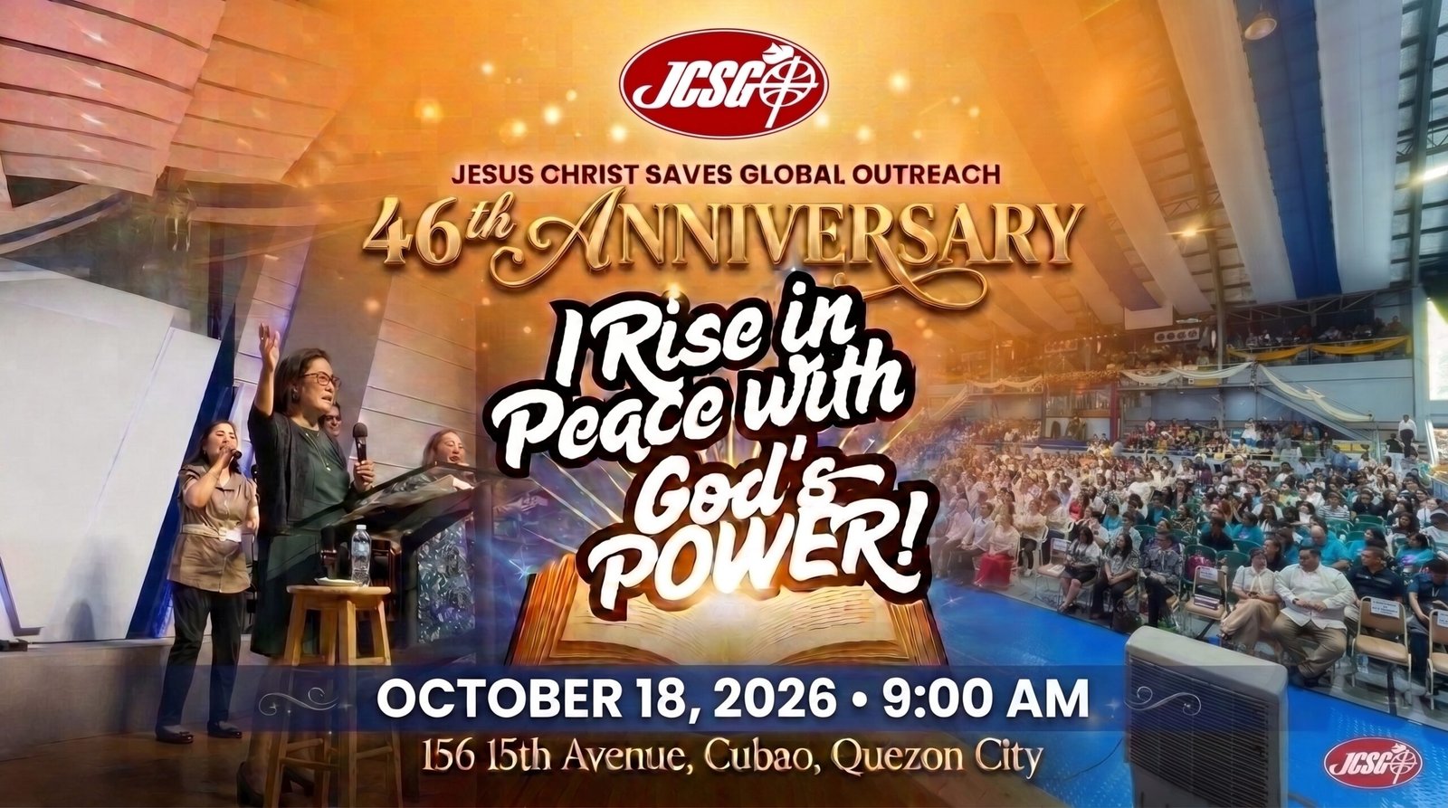 JCSGO 46th Anniversary — I Rise in Peace with God’s Power!