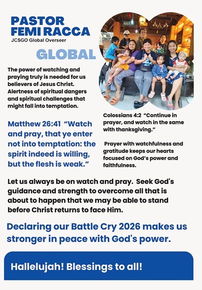Watch and Pray — Pastor Femi Racca