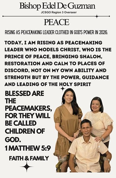 Peace — Bishop Edel De Guzman